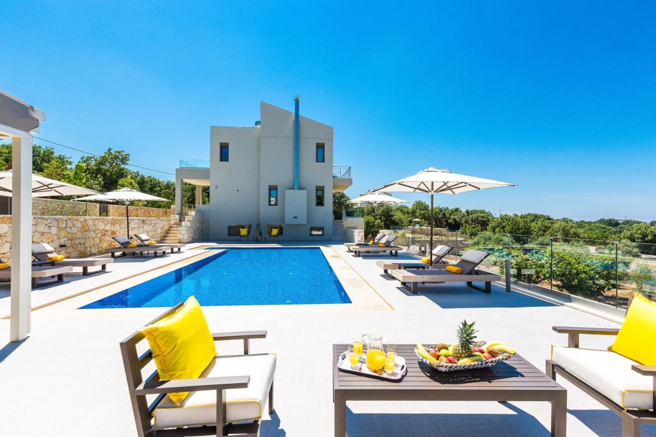 Luxury Cretan Villas With Private Pools Gallos Exterior photo
