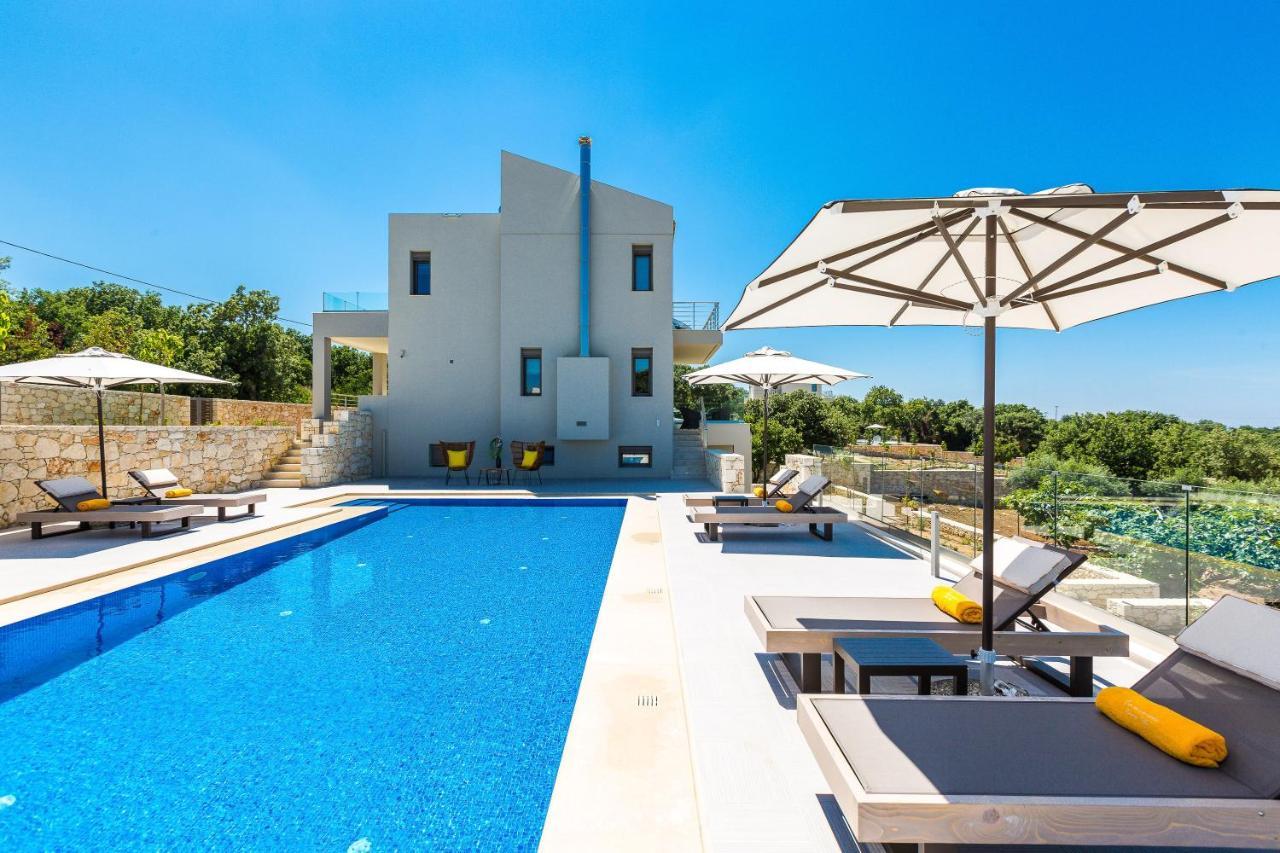 Luxury Cretan Villas With Private Pools Gallos Exterior photo