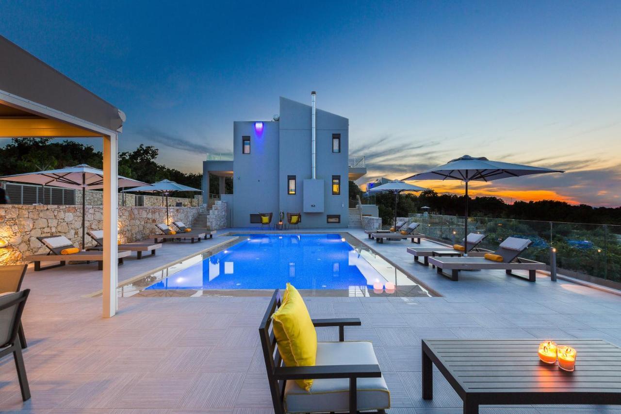 Luxury Cretan Villas With Private Pools Gallos Exterior photo