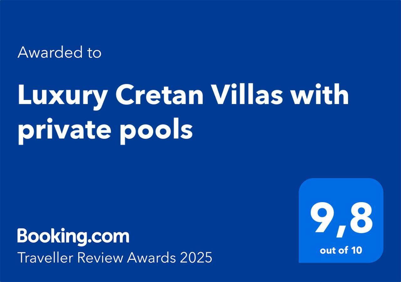 Luxury Cretan Villas With Private Pools Gallos Exterior photo